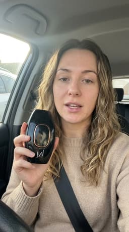 Customer review with black Lumimor IPL in car