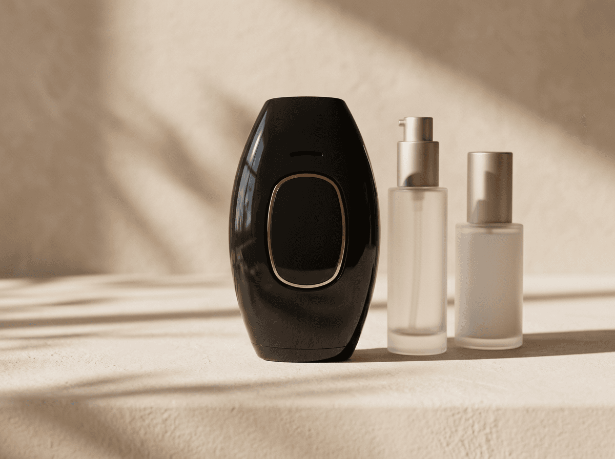 Lumimor IPL styled with everyday skincare